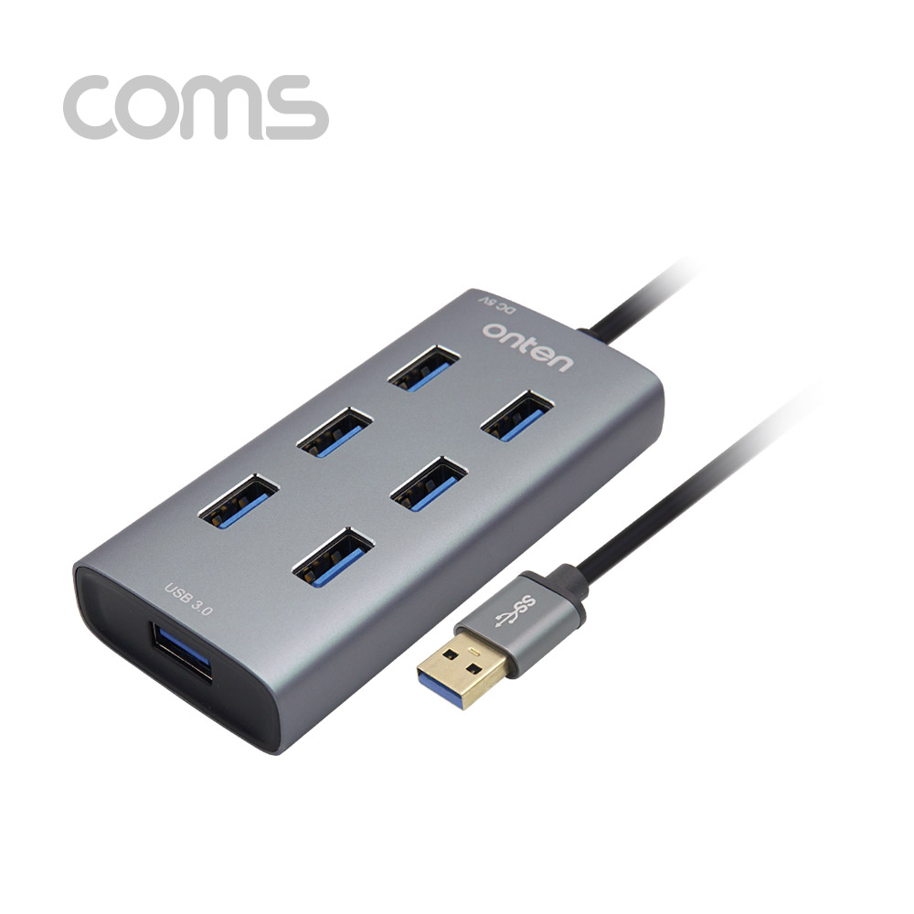 Coms USB 허브(HUB) 3.0 - 7포트(7Port) / 보조전원