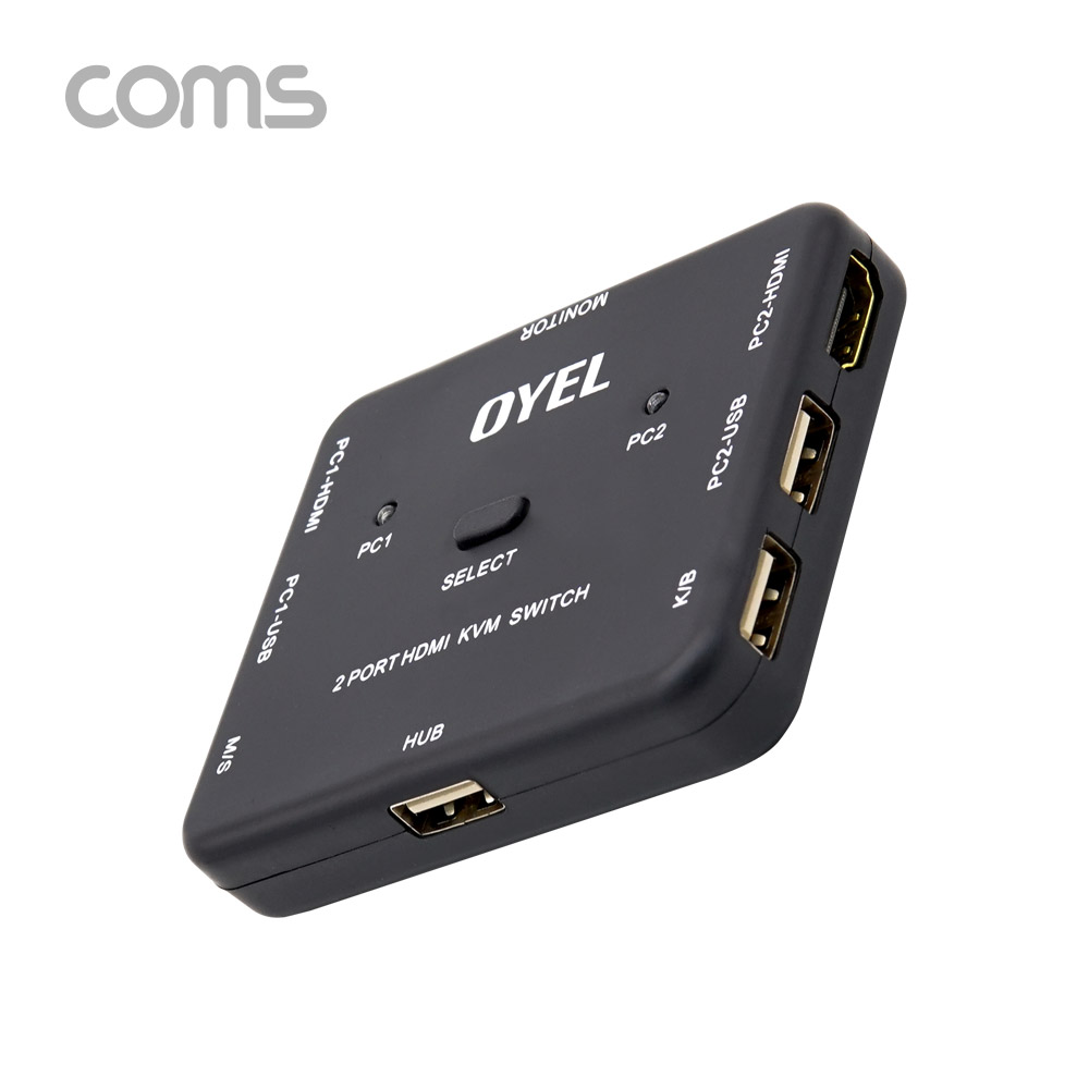 Coms 2포트 HDMI KVM 스위치(2:1)
