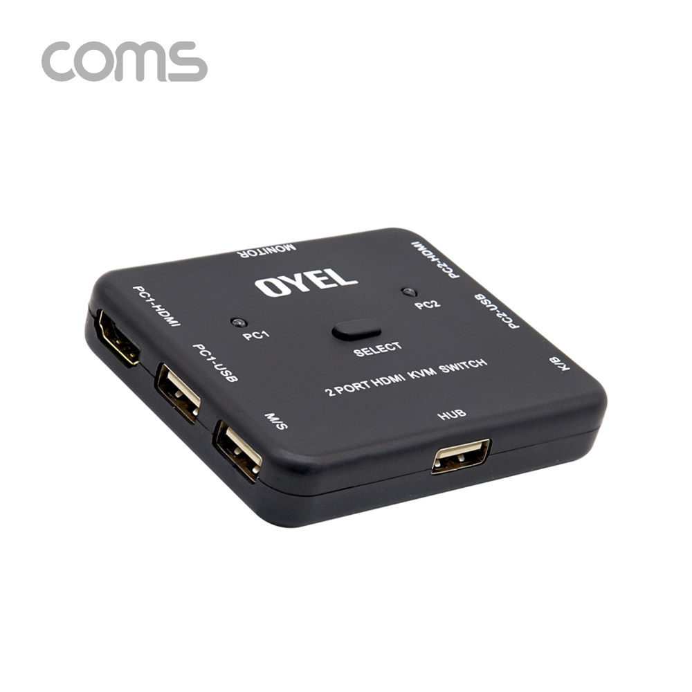 Coms 2포트 HDMI KVM 스위치(2:1)