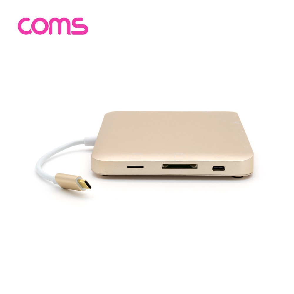 Coms USB 3.1 Type-C 멀티 컨버터/허브/도킹 (HDMI, VGA, mini DP, USB 3.0, 카드리더, 오디오)