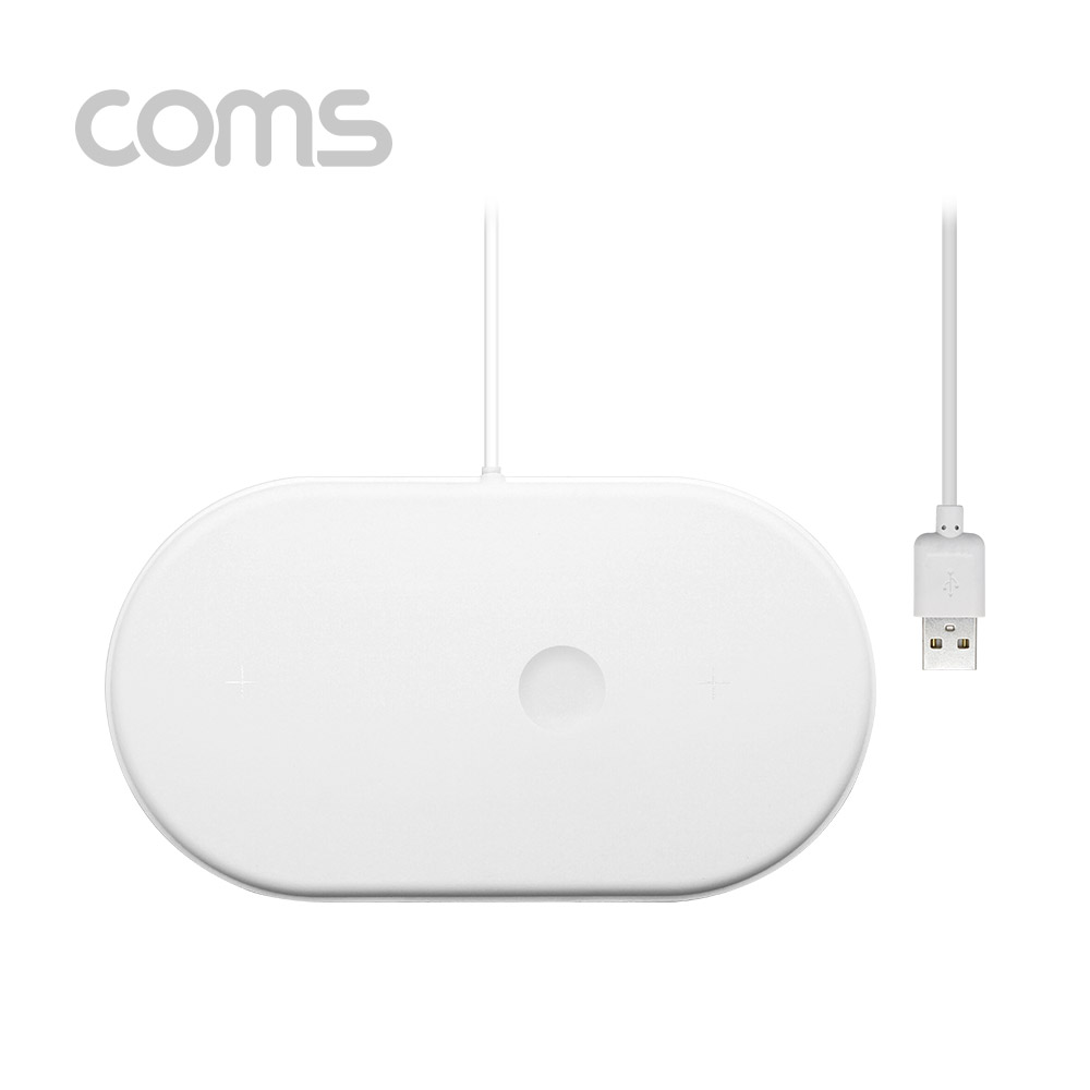 Coms 3 in1 스마트폰 무선 충전기, 멀티 충전 / 동시 충전 /스마트 워치, 무선 이어폰 충전