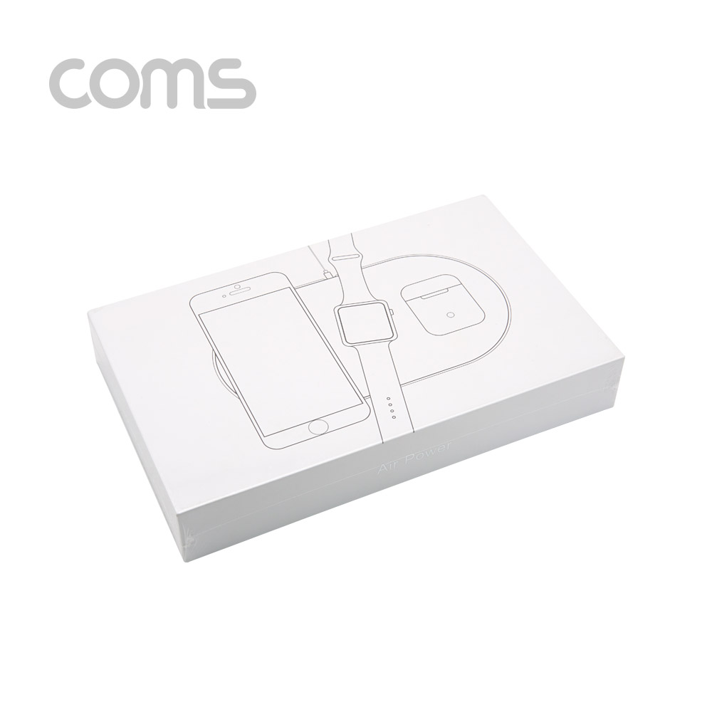 Coms 3 in1 스마트폰 무선 충전기, 멀티 충전 / 동시 충전 /스마트 워치, 무선 이어폰 충전