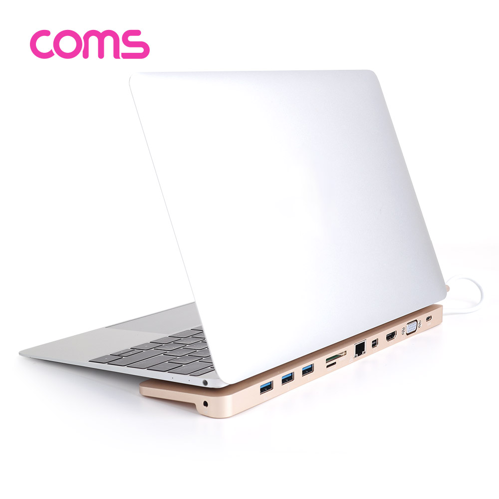 Coms USB 3.1 Type-C 노트북 멀티 컨버터/허브/도킹 (HDMI, VGA, mini DP, USB 3.0, 카드리더, 오디오)