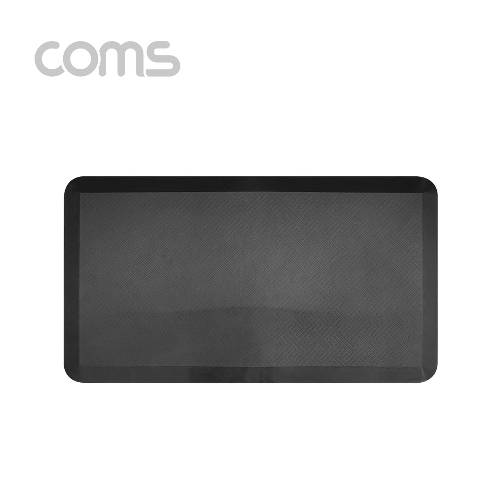 Coms 발 매트(바닥) / 충격 흡수, 검정 88.5 x 49.5 x 2cm