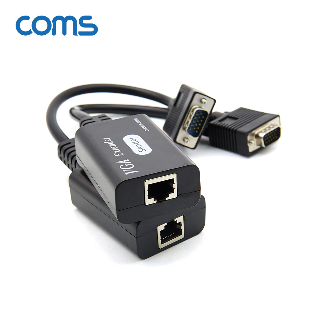 Coms VGA to RJ45 신호변환기 / 1선