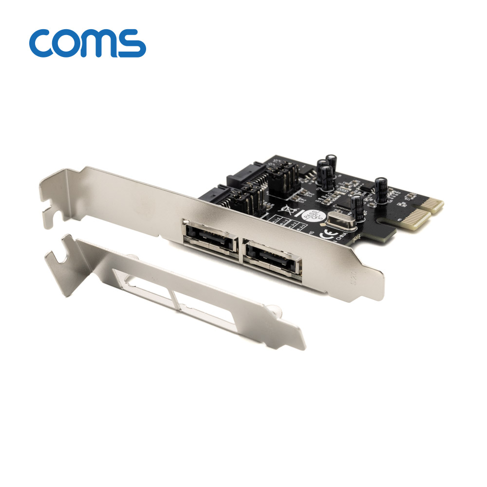 Coms SATA PCI-E 카드, ASM1061 칩셋, eSATA(2P)+SATA III(2P)
