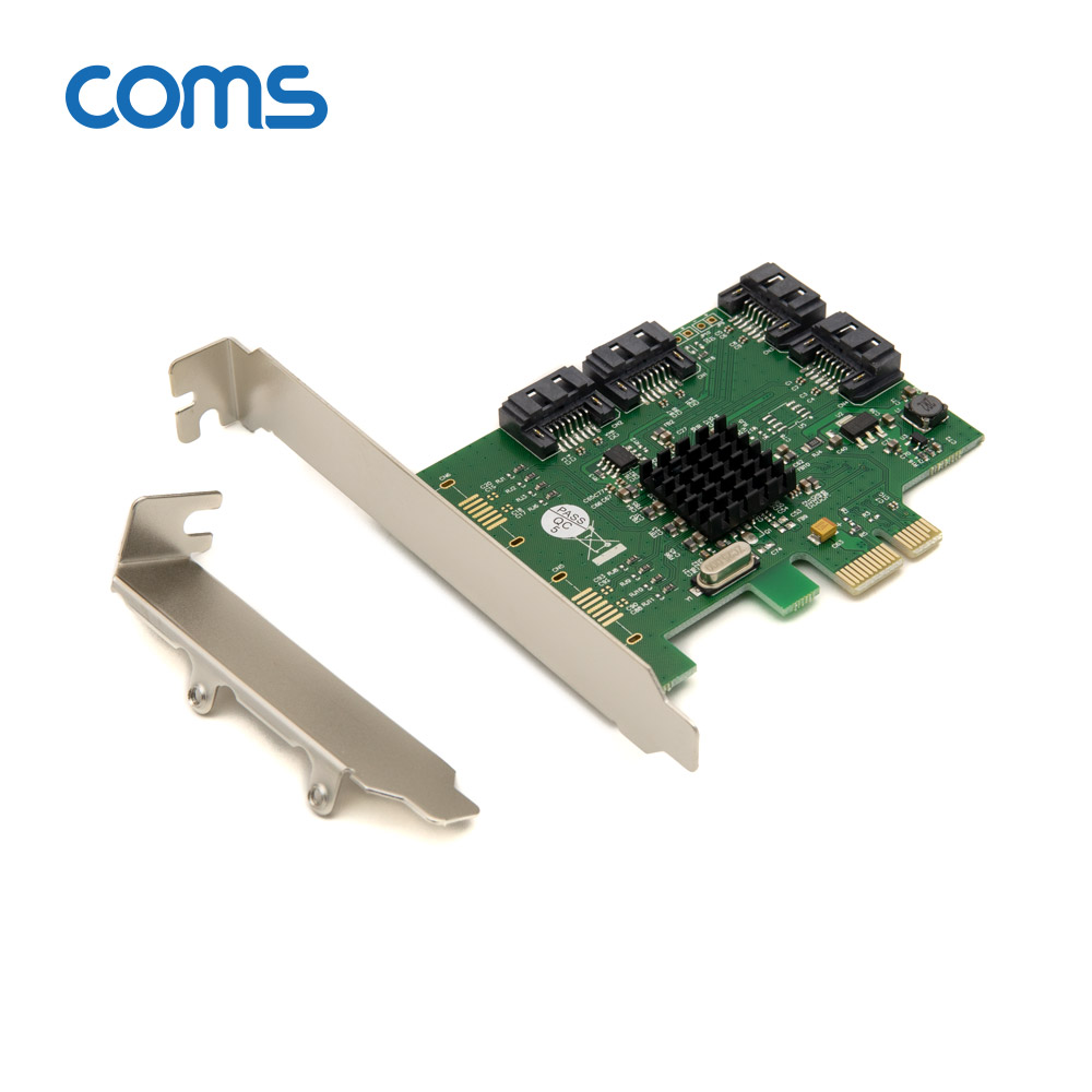 Coms SATA 카드(PCE Express to SATA III x 4P) Marvell 88SE9215 칩셋