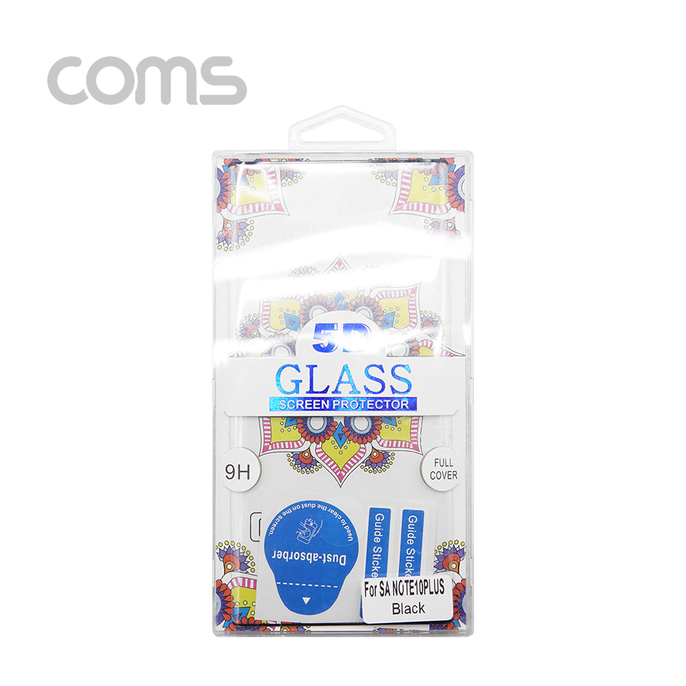 Coms 스마트폰 액정 보호 필름, 갤럭시 Note 10 Plus / 블랙