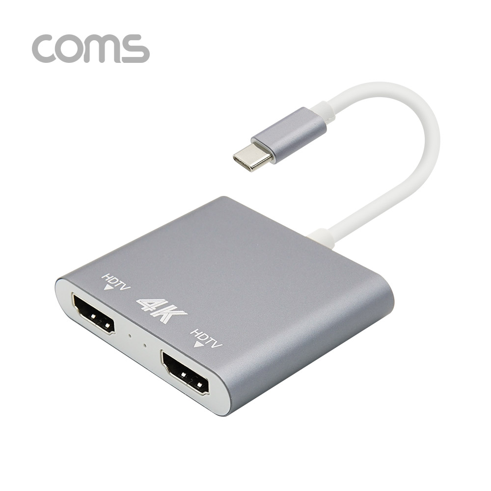 Coms USB 3.1 Type C to HDMI 듀얼 컨버터 / Type C to HDMIx2