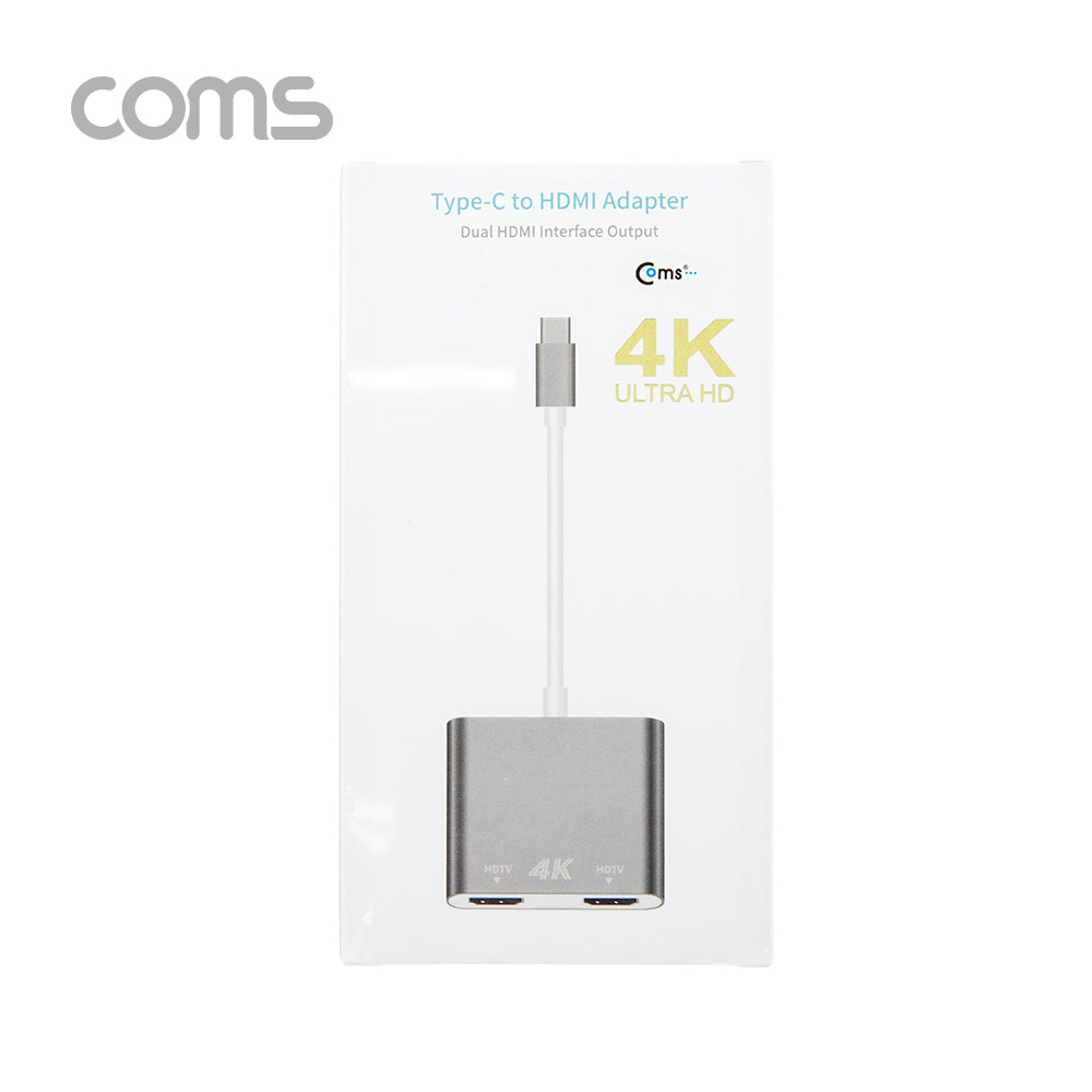 Coms USB 3.1 Type C to HDMI 듀얼 컨버터 / Type C to HDMIx2