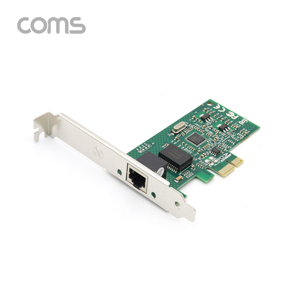 Coms 랜카드 (기가비트) PCIe 타입 / RJ45 1포트 / 10/100/1000Mbps / Intel 82574