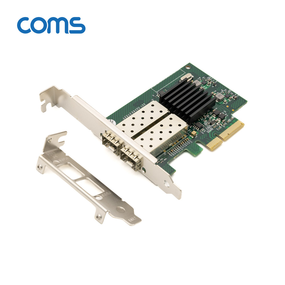 Coms PCI-E 광 듀얼포트 기가비트 랜카드 / SFP LC / Intel 82576 칩셋