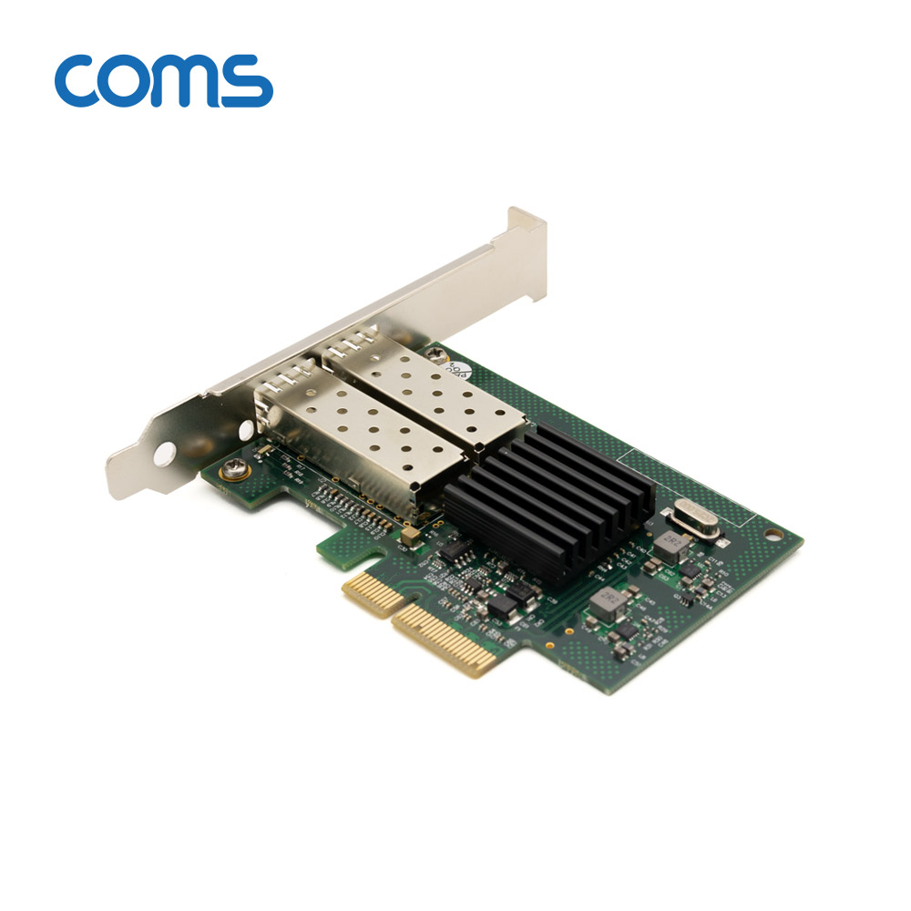 Coms PCI-E 광 듀얼포트 기가비트 랜카드 / SFP LC / Intel 82576 칩셋