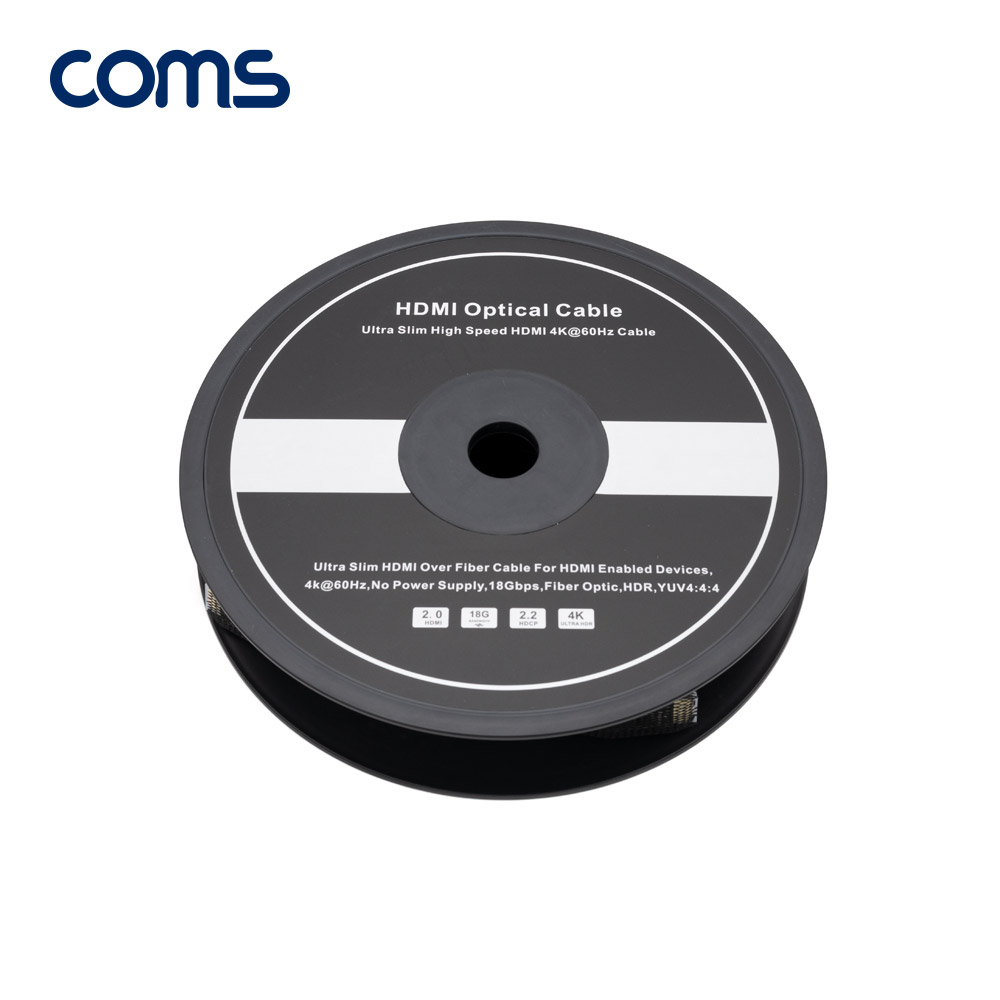 Coms HDMI 2.1 리피터 광케이블 100M / 8K@60Hz, 최대4K@120Hz