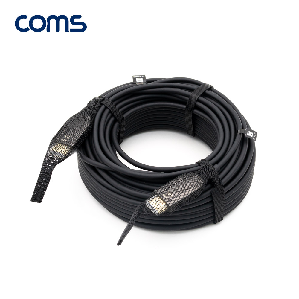 Coms HDMI 2.1 리피터 광케이블 20M / 8K@60Hz, 최대4K@120Hz