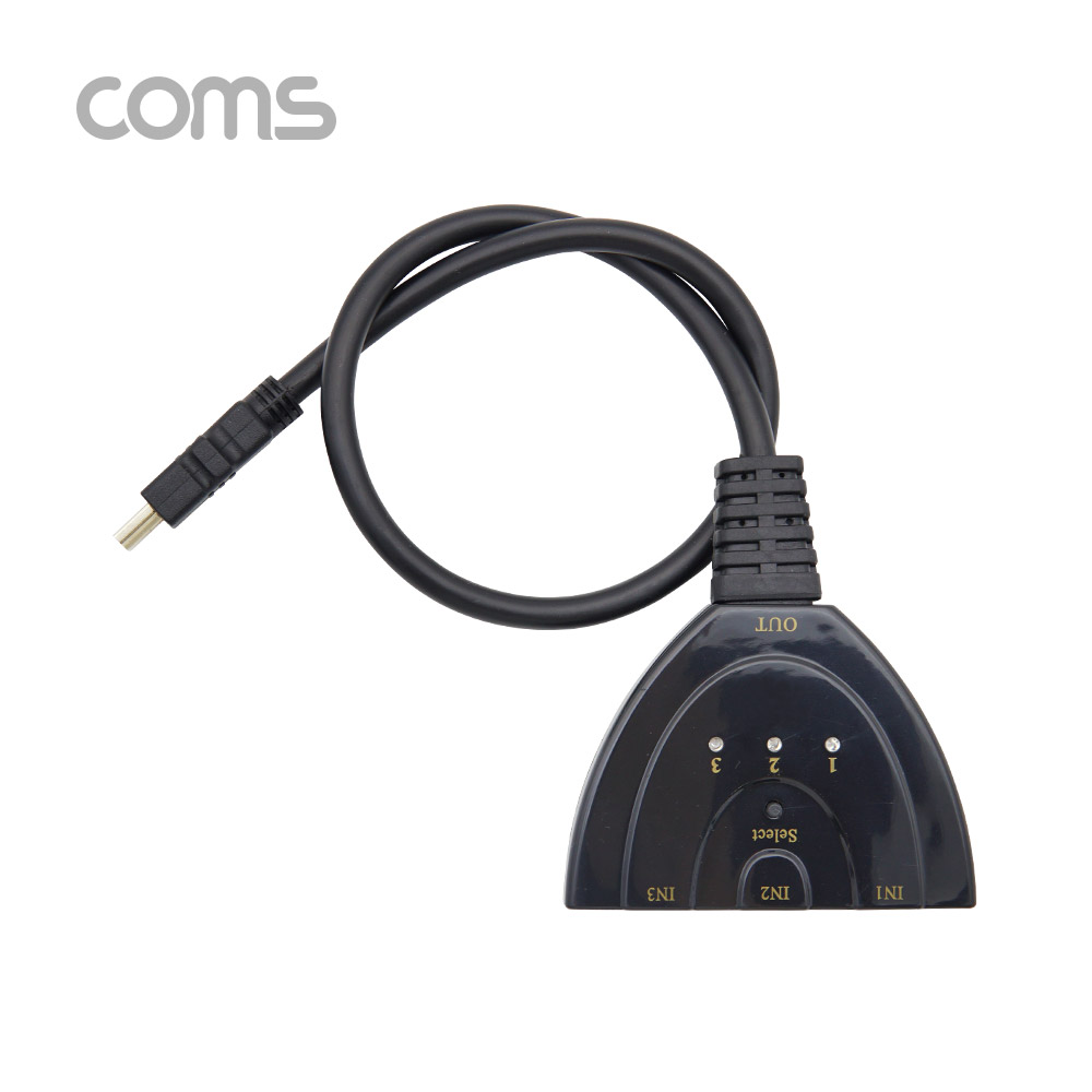 Coms HDMI 선택기 3:1 (케이블형)