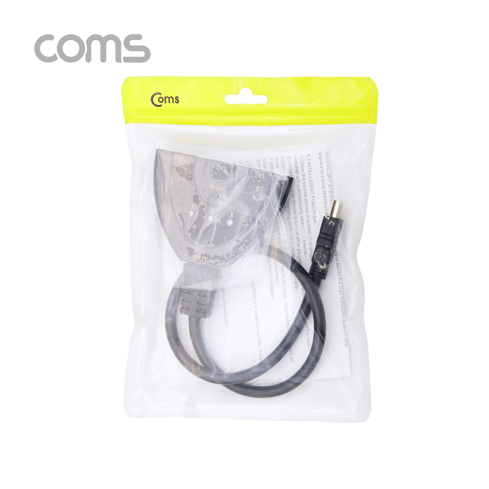 Coms HDMI 선택기 3:1 (케이블형)