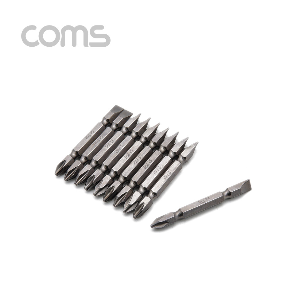 Coms 드라이버 비트 세트(양날 +/-) 10pcs