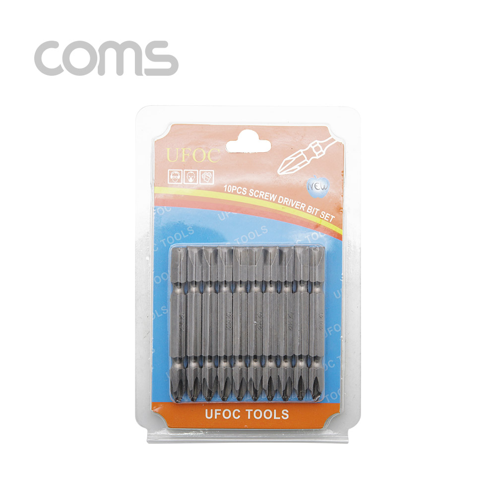 Coms 드라이버 비트 세트(양날 +/-) 10pcs