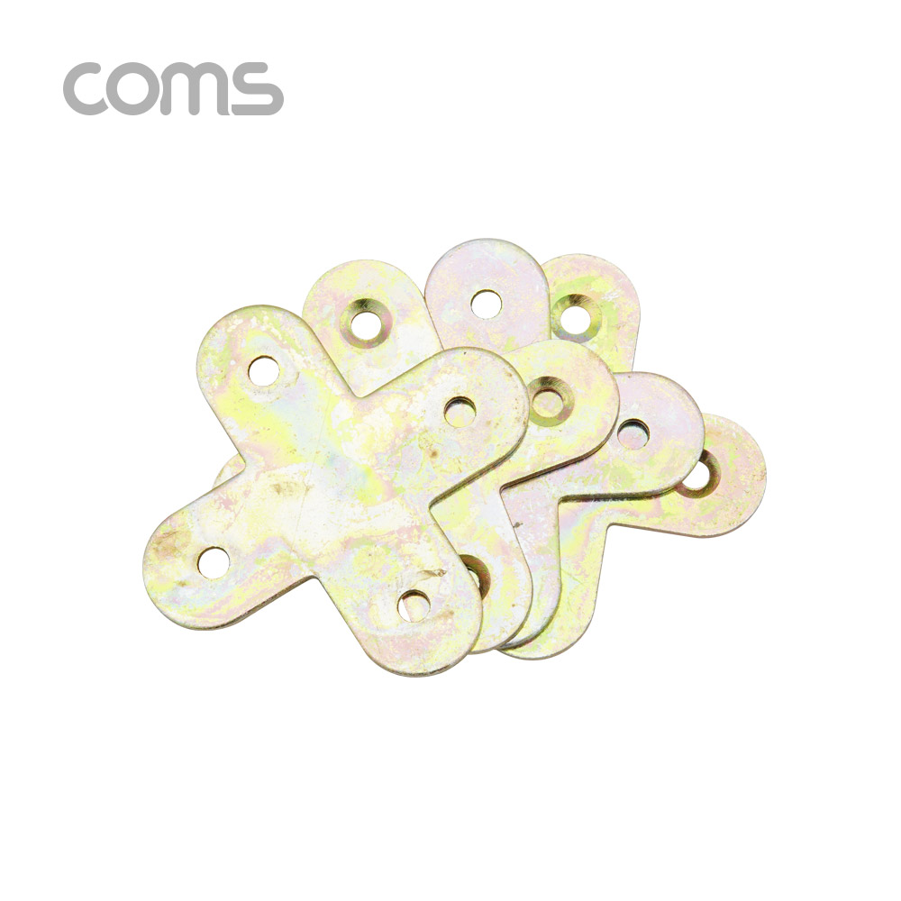 Coms 평철(십자) 4pcs / 60mm X 60mm / 나사못 포함 / +자