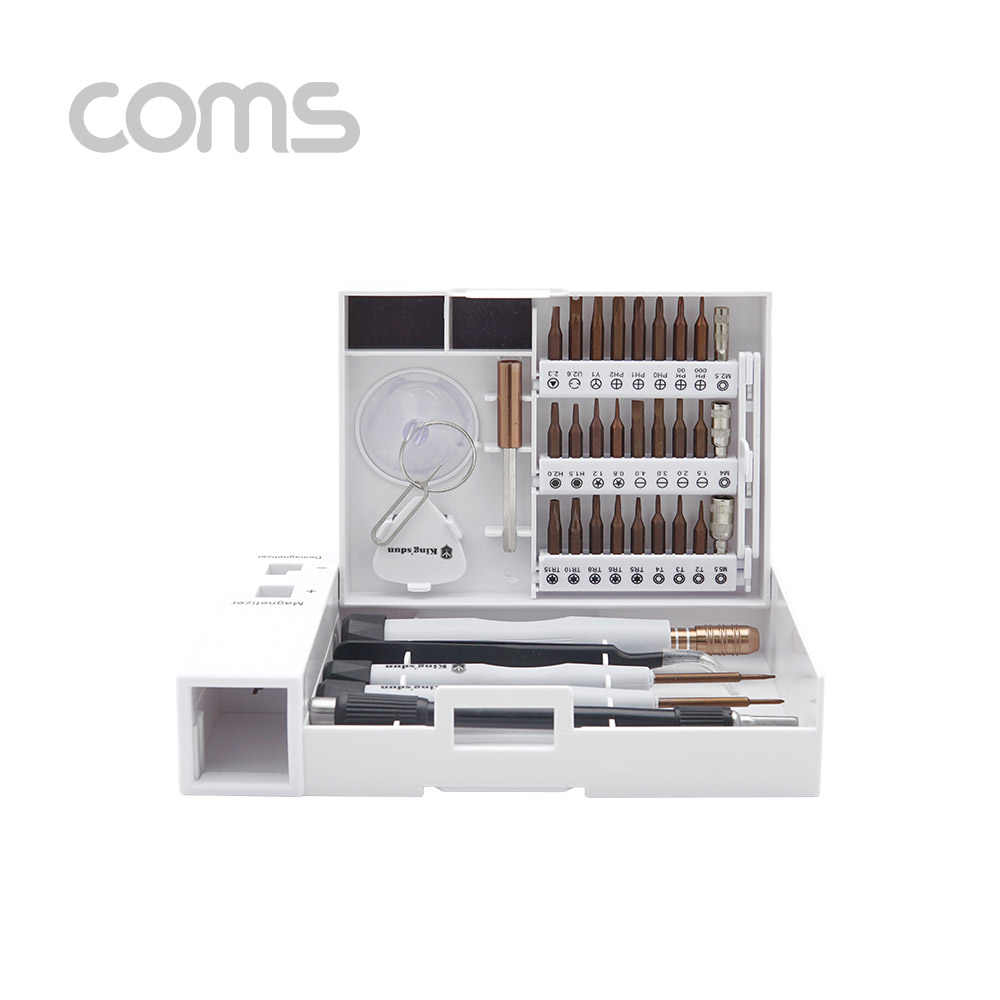 Coms 41in1 다용도 멀티 공구 세트(27pcs 드라이버 비트) - 자화/소자기