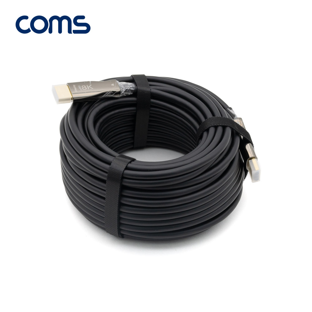 Coms HDMI 2.1 AOC 리피터 광케이블 20M / 8K@60Hz, 최대4K@120Hz
