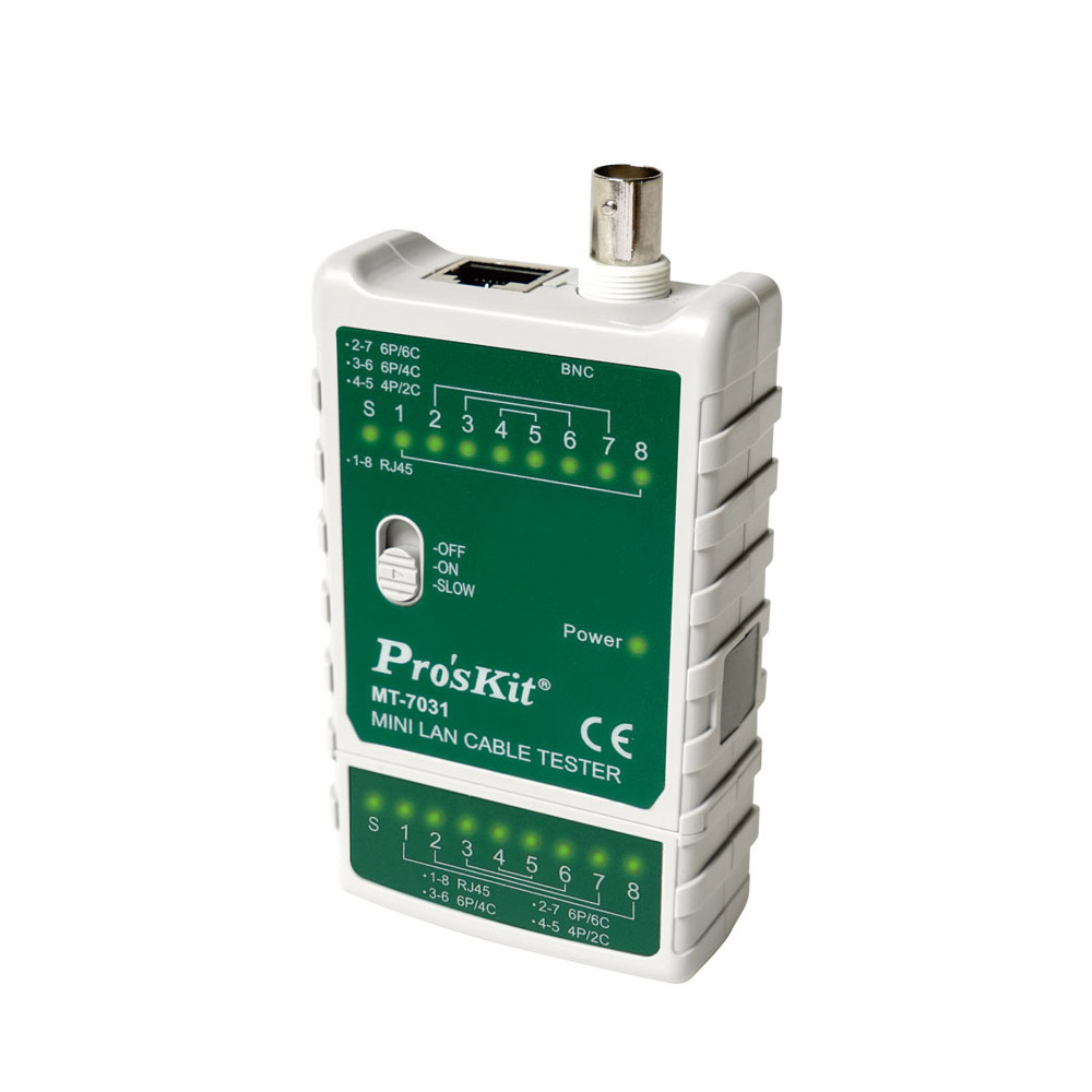 PROKIT 미니 랜케이블 테스터 (최대 300M / DV60 회로보호, RJ45 RJ11 BNC)