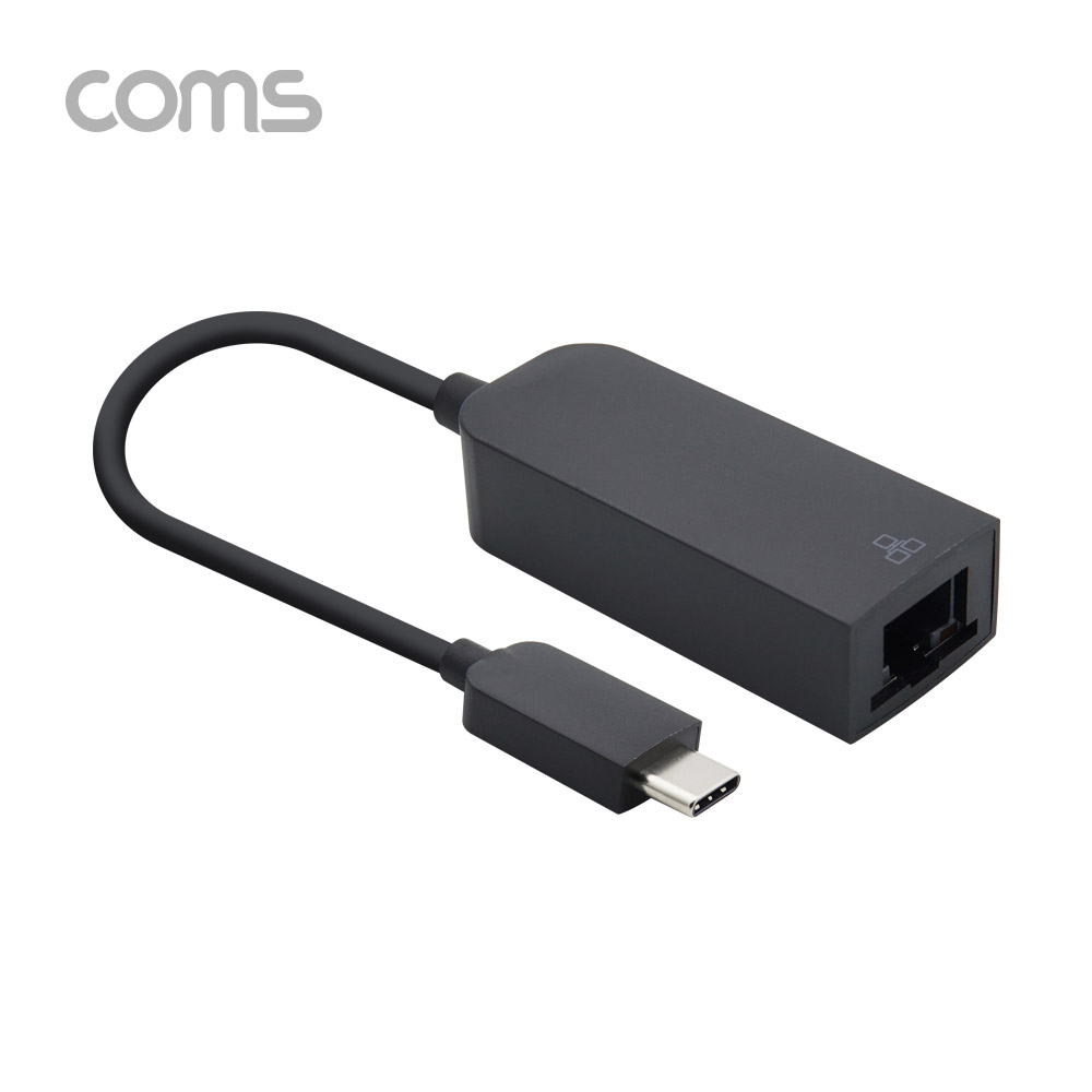 Coms Type C 컨버터(RJ45) Giga(100/1000Mbps) / Type C to 이더넷
