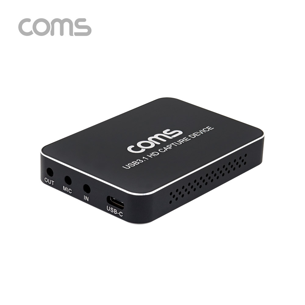 Coms HDMI 캡쳐(USB 3.1) / UHD 4K2K 입력지원 / 1080P@60Hz / MIC IN / LINE IN / LINE OUT