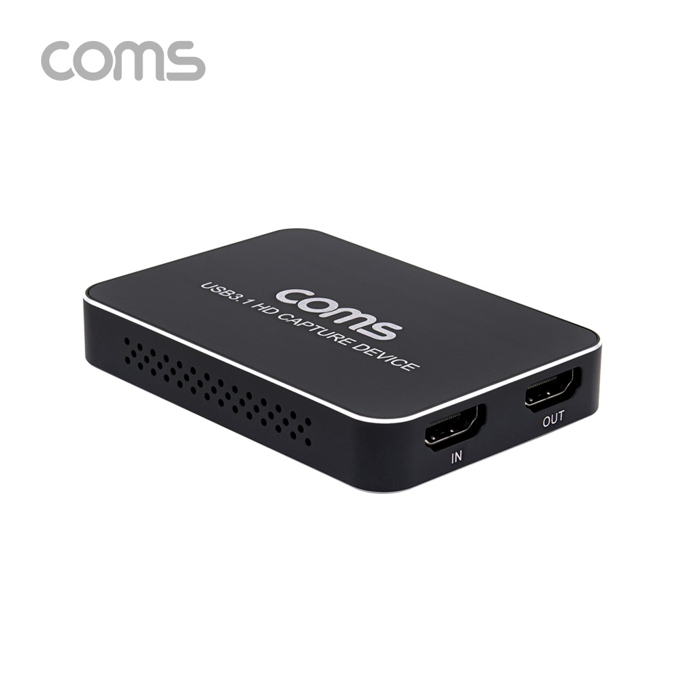 Coms HDMI 캡쳐(USB 3.1) / UHD 4K2K 입력지원 / 1080P@60Hz / MIC IN / LINE IN / LINE OUT