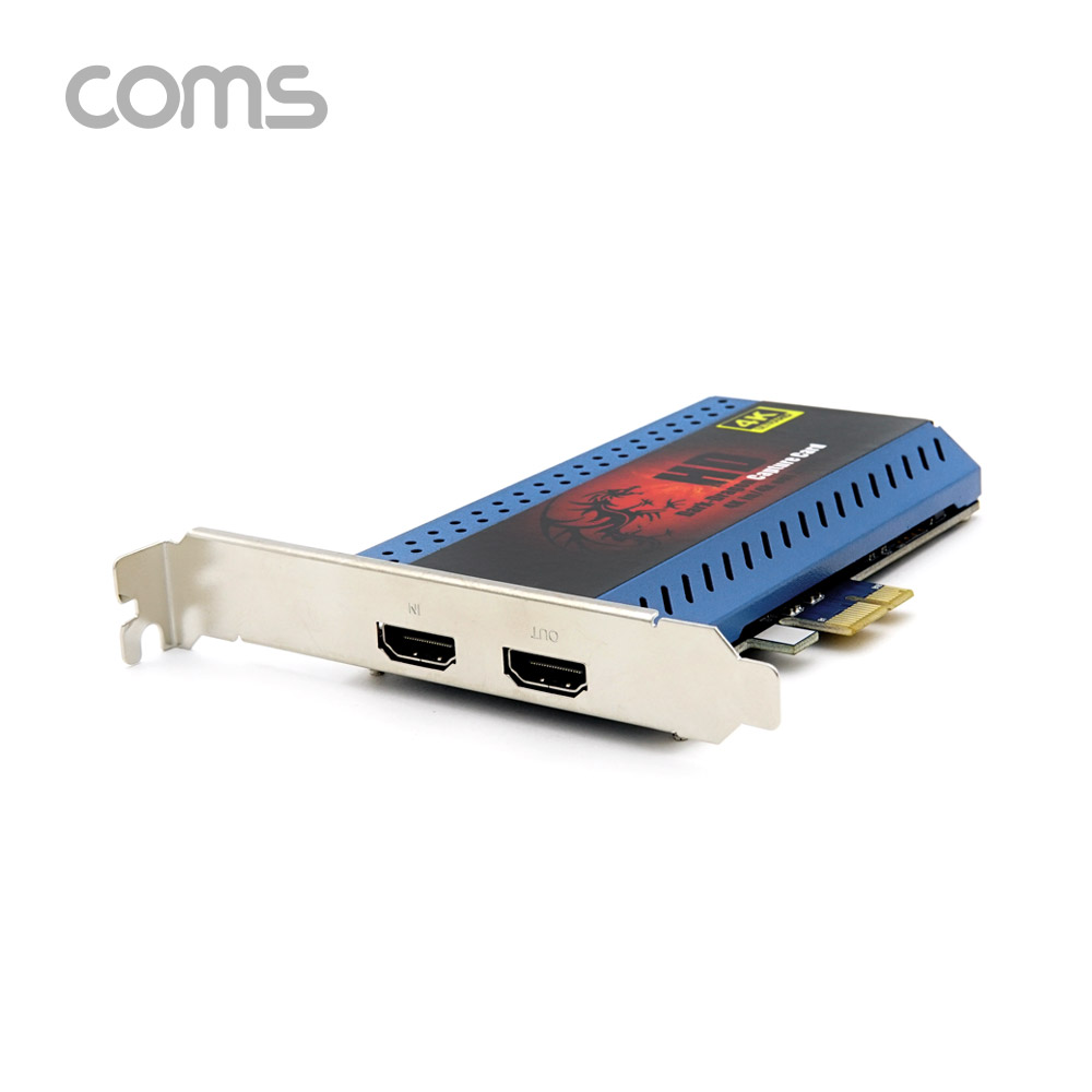 Coms HDMI 캡쳐(PCI E) / UHD 4K2K 입력지원 / 1080P@60Hz / HDMI IN / HDMI OUT
