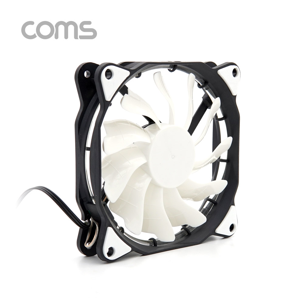 Coms 쿨러 케이스용 CASE / 120mm / White LED / Cooler