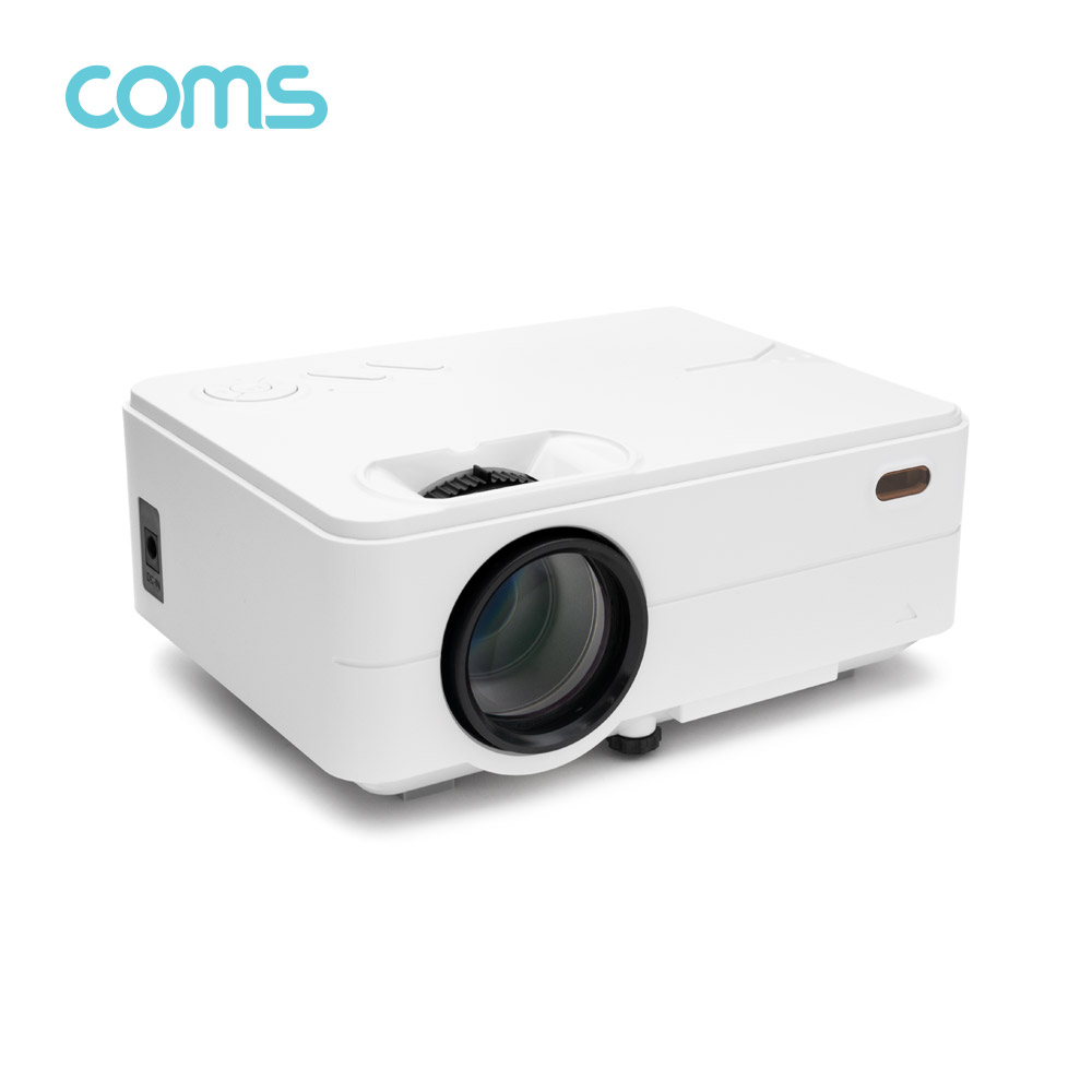 Coms LED 빔프로젝터 800x480 / 1500Lumens / HDMI, VGA, USB, AV(in), 오디오(out)