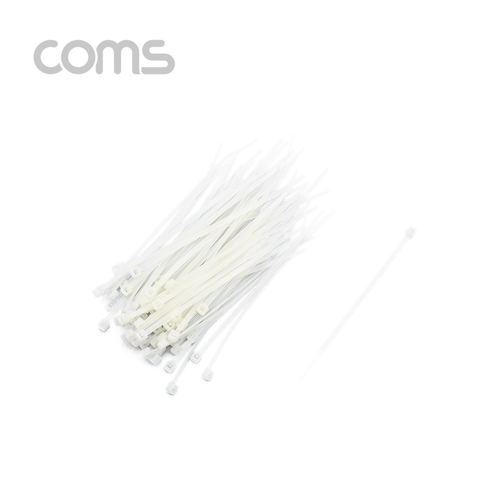 Coms 케이블 타이(1봉)소 흰색 - 동아 100*2.5mm, 1000PCS