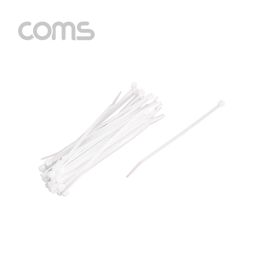 Coms 케이블 타이(1봉)중 흰색 - 동아 140*3.6mm, 1000PCS