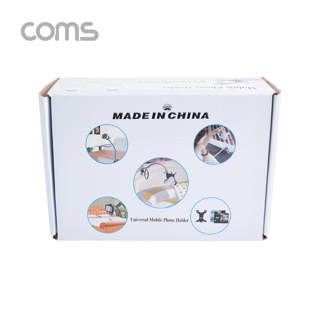 Coms 스마트폰 거치대, Black / (탁상/침대 거치/나사고정)