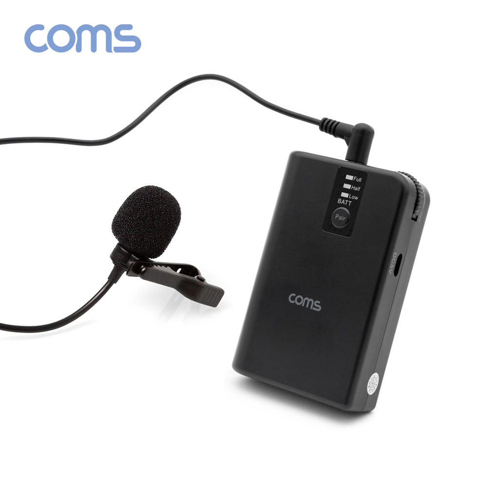 Coms UHF 무선 헤드셋 마이크+핀 마이크 송수신기 세트