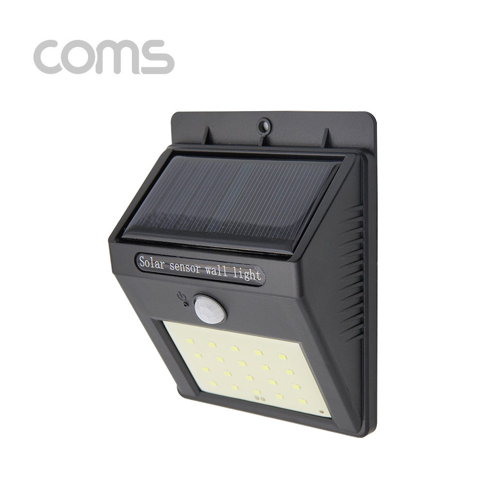 Coms 태양광 라이트, 20LED, 동작감지/나이트감지/ 야간/ 램프(랜턴)