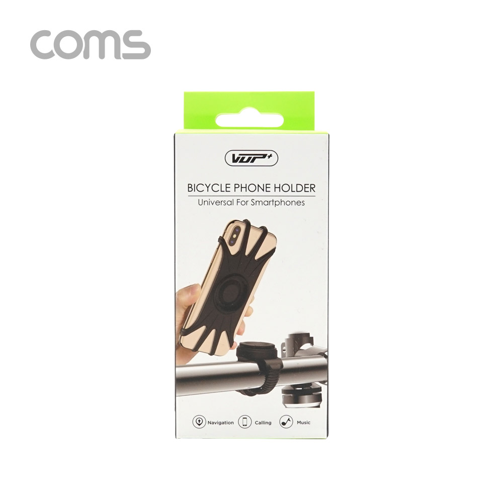 Coms 자전거 스마트폰 거치대 / 4~6.5형 / 360도 회전