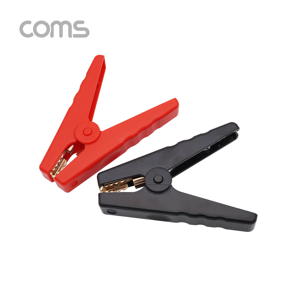Coms 악어 클립 (적색/흑색), 1세트