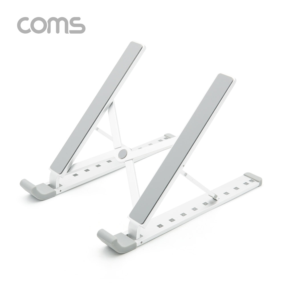 Coms 휴대용 접이식 노트북/태블릿 스탠드 / 거치대 / 탁상거치 / 알루미늄