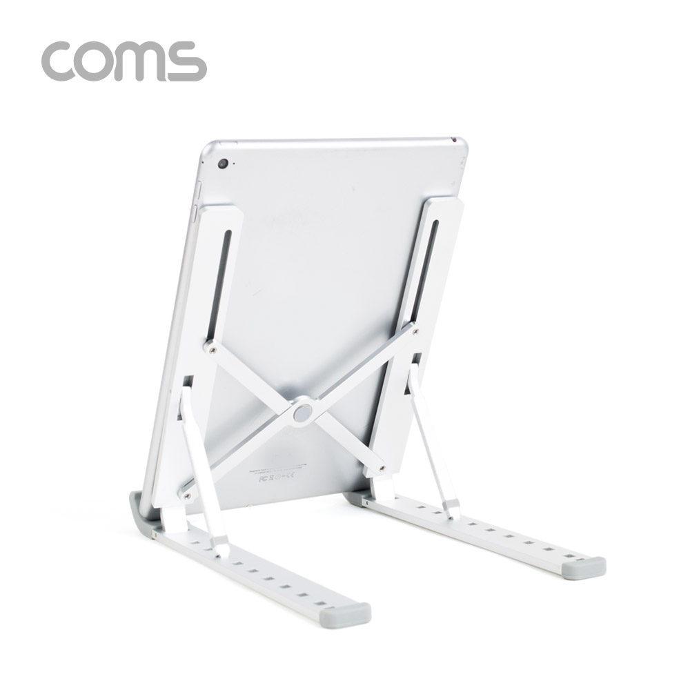 Coms 휴대용 접이식 노트북/태블릿 스탠드 / 거치대 / 탁상거치 / 알루미늄