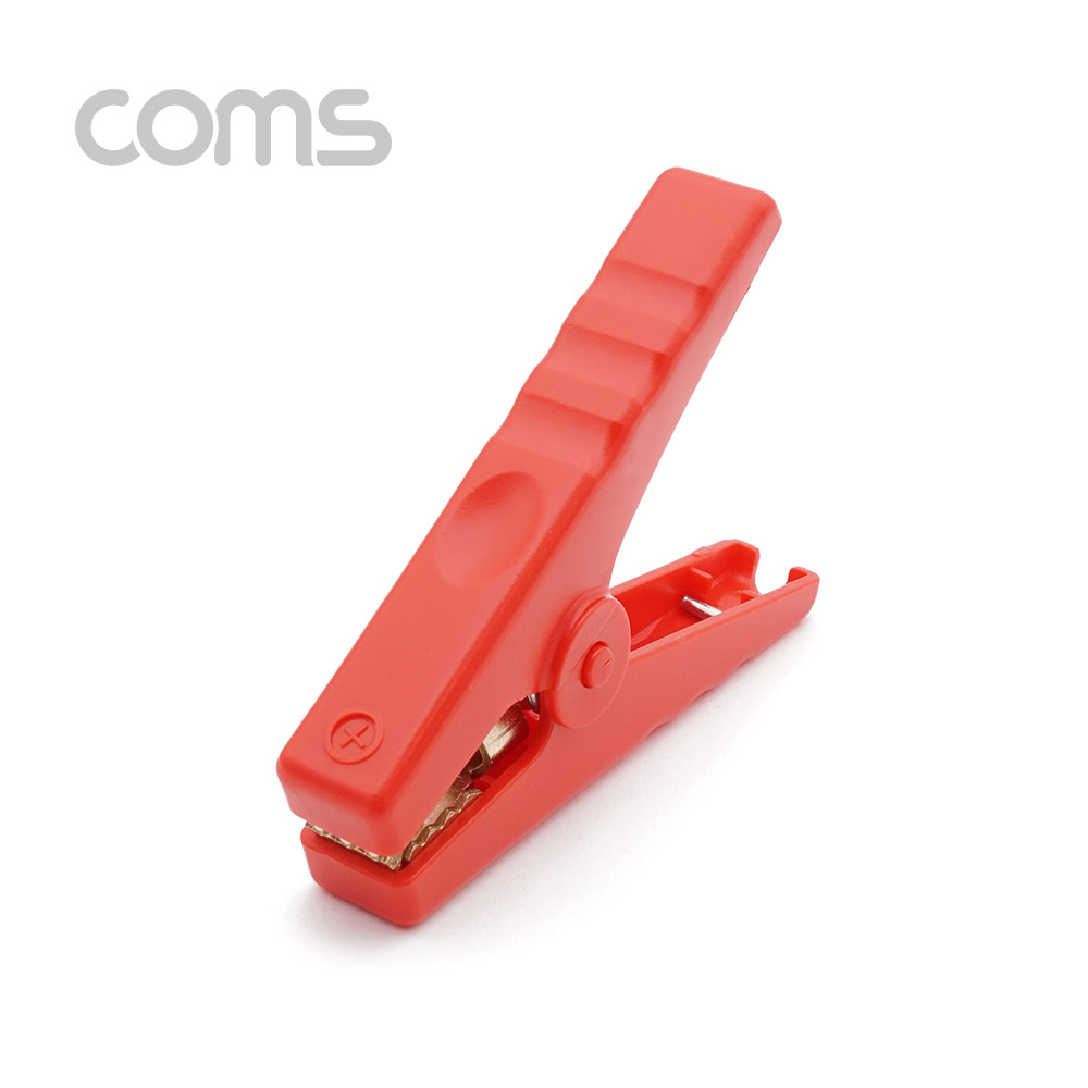 Coms 악어 클립, 적색 (Red) - 1개