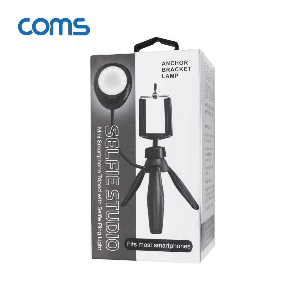 Coms 스마트폰 미니 삼각대 링 라이트