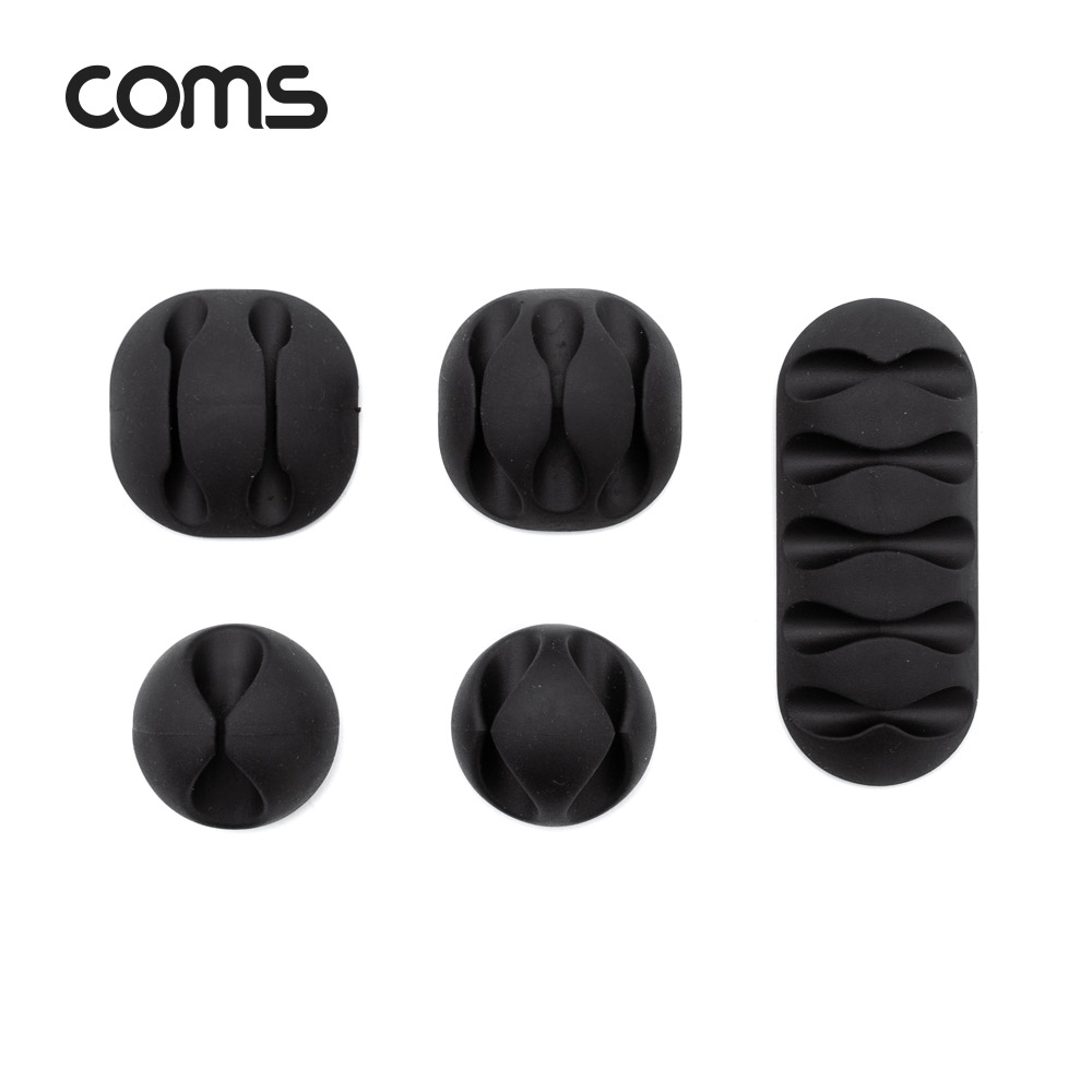 Coms 케이블 오거나이저 10pcs, Black