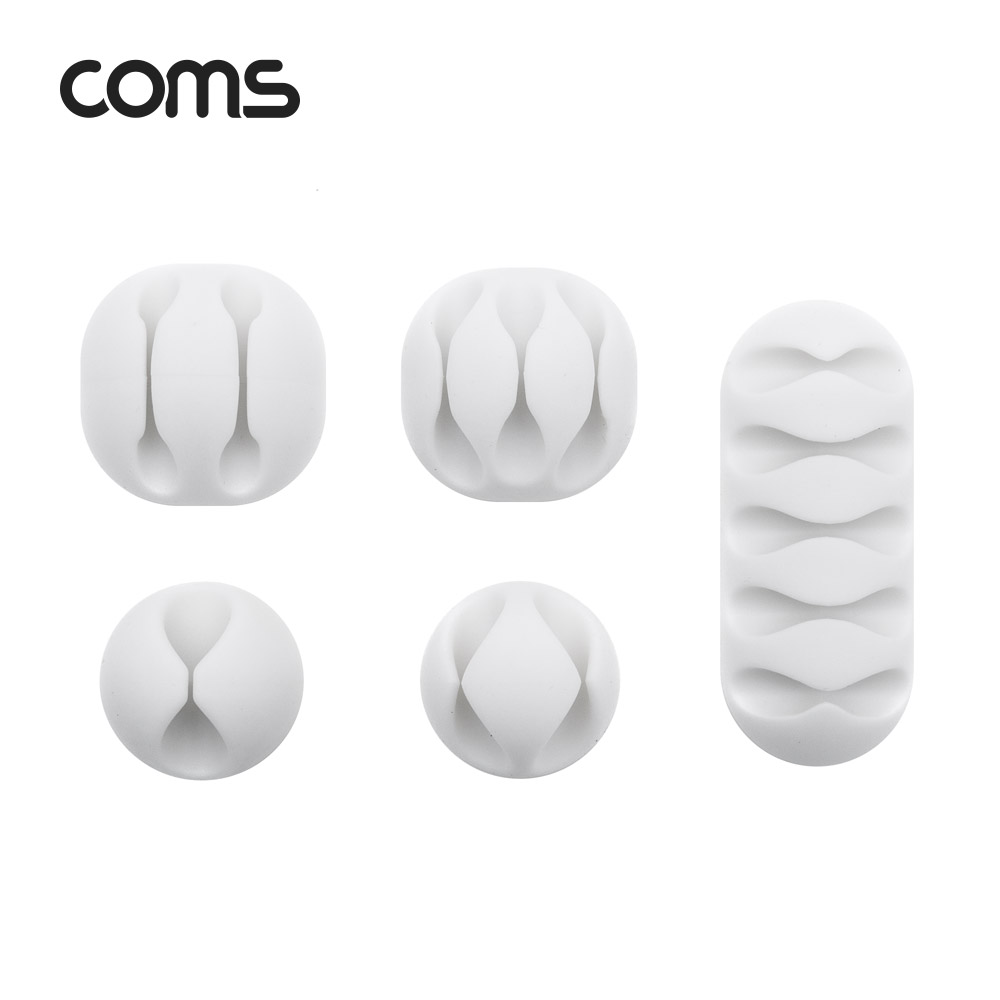 Coms 케이블 오거나이저 10pcs, White