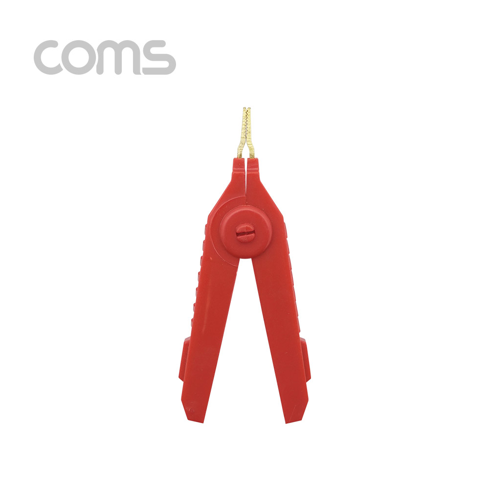 Coms 악어 클립, 적색(Red) - 1개