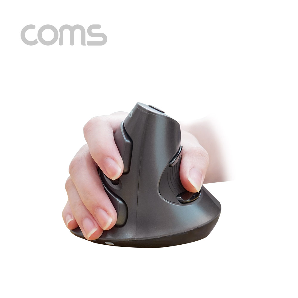 Coms 무선 버티컬 마우스 2.4Ghz, 400/800/1600/3000DPI