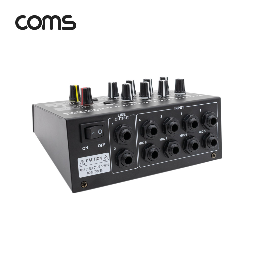 Coms 8채널 미니 마이크 믹서 / 배터리내장 / 휴대가능