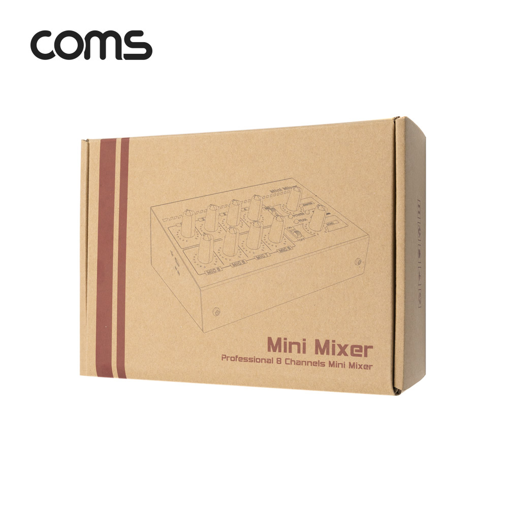 Coms 8채널 미니 마이크 믹서 / 배터리내장 / 휴대가능